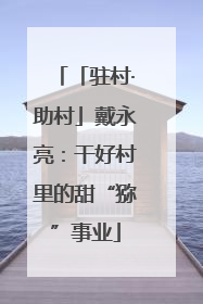 「驻村·助村」戴永亮：干好村里的甜“猕”事业