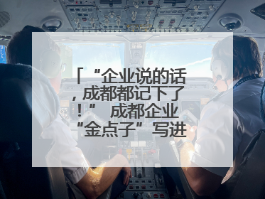 “企业说的话，成都都记下了！” 成都企业“金点子”写进数字文创政策