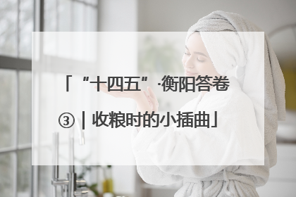 “十四五”·衡阳答卷③｜收粮时的小插曲