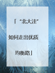“北大洼”如何走出优质均衡路