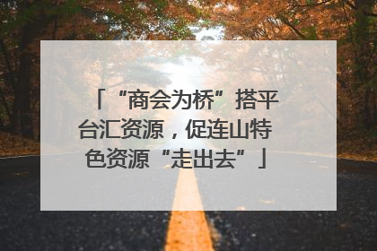 “商会为桥”搭平台汇资源，促连山特色资源“走出去”