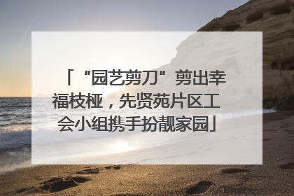 “园艺剪刀”剪出幸福枝桠，先贤苑片区工会小组携手扮靓家园