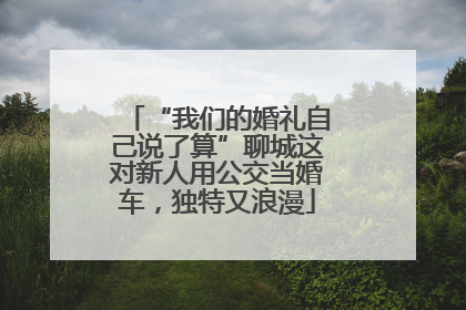 “我们的婚礼自己说了算”聊城这对新人用公交当婚车，独特又浪漫