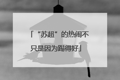 “苏超”的热闹不只是因为踢得好