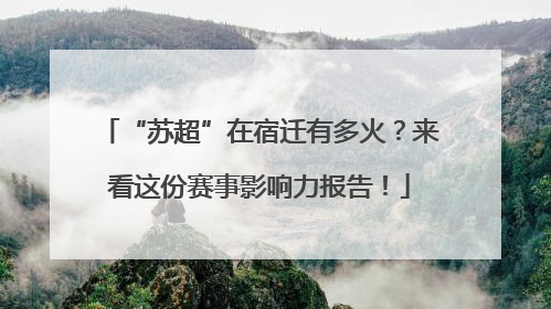 “苏超”在宿迁有多火？来看这份赛事影响力报告！