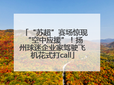 “苏超”赛场惊现 “空中应援”！扬州球迷企业家驾驶飞机花式打call
