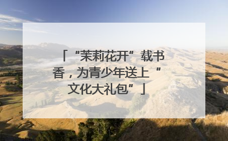 “茉莉花开”载书香，为青少年送上“文化大礼包”