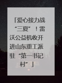 爱心接力战“三夏”！雷沃公益机收开进山东重工派驻“第一书记村”