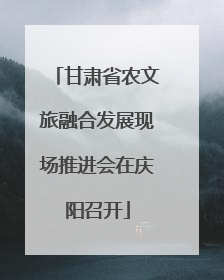 甘肃省农文旅融合发展现场推进会在庆阳召开