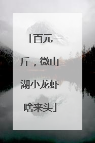 百元一斤，微山湖小龙虾啥来头