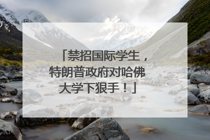 禁招国际学生，特朗普政府对哈佛大学下狠手！