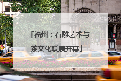 福州：石雕艺术与茶文化联展开幕