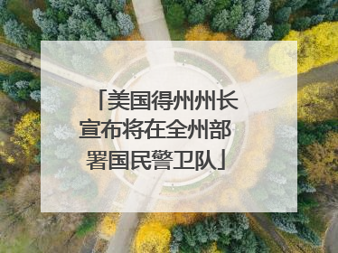 美国得州州长宣布将在全州部署国民警卫队