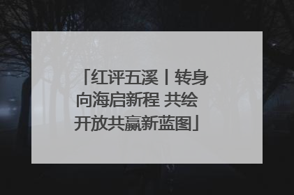 红评五溪丨转身向海启新程 共绘开放共赢新蓝图