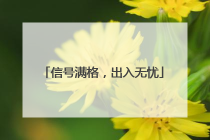 信号满格，出入无忧