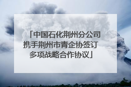 中国石化荆州分公司携手荆州市青企协签订多项战略合作协议