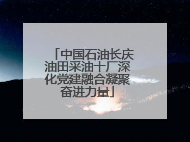中国石油长庆油田采油十厂深化党建融合凝聚奋进力量
