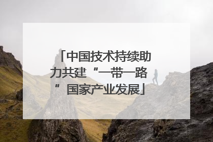 中国技术持续助力共建“一带一路”国家产业发展