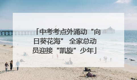 中考考点外涌动“向日葵花海” 全家总动员迎接“凯旋”少年