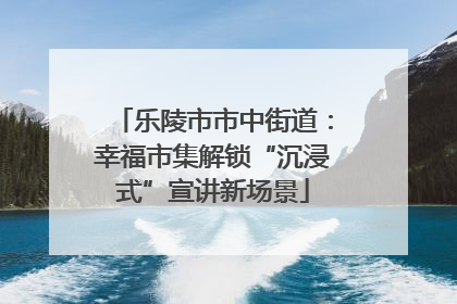 乐陵市市中街道：幸福市集解锁“沉浸式”宣讲新场景