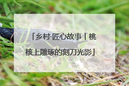 乡村·匠心故事丨桃核上雕琢的刻刀光影