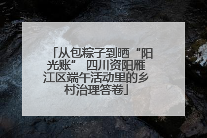 从包粽子到晒“阳光账” 四川资阳雁江区端午活动里的乡村治理答卷