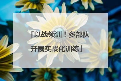 以战领训！多部队开展实战化训练
