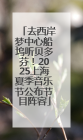 去西岸梦中心船坞听贝多芬！2025上海夏季音乐节公布节目阵容