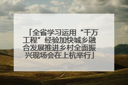 全省学习运用“千万工程”经验加快城乡融合发展推进乡村全面振兴现场会在上杭举行
