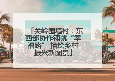 关岭围墙村：东西部协作铺就“幸福路” 描绘乡村振兴新图景