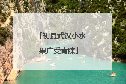 初夏武汉小水果广受青睐