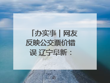 办实事｜网友反映公交票价错误 辽宁阜新：及时核查更正 加强实时巡检