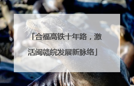 合福高铁十年路，激活闽赣皖发展新脉络