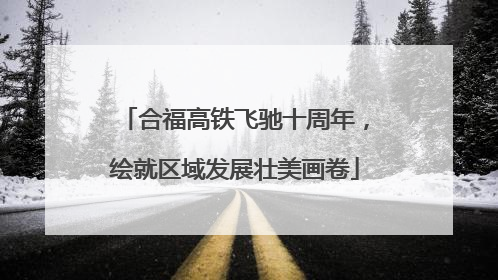 合福高铁飞驰十周年，绘就区域发展壮美画卷