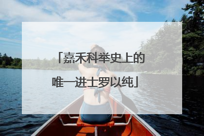嘉禾科举史上的唯一进士罗以纯