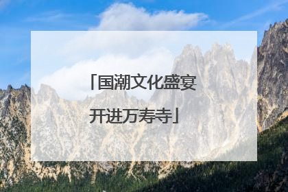 国潮文化盛宴开进万寿寺