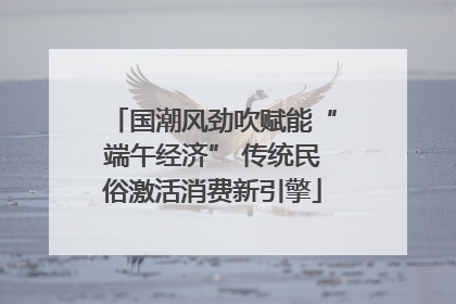 国潮风劲吹赋能“端午经济” 传统民俗激活消费新引擎