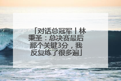 对话总冠军丨林秉圣：总决赛最后那个关键3分，我反复练了很多遍