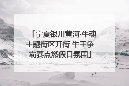 宁夏银川黄河·牛魂主题街区开街 牛王争霸赛点燃假日氛围