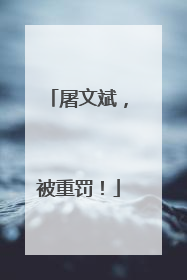 屠文斌，被重罚！