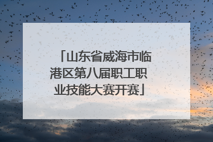 山东省威海市临港区第八届职工职业技能大赛开赛