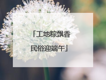 工地粽飘香 民俗迎端午
