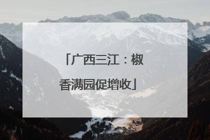 广西三江：椒香满园促增收