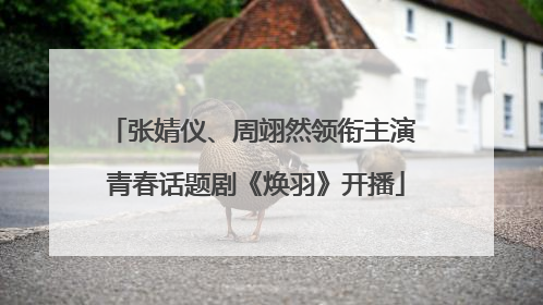 张婧仪、周翊然领衔主演 青春话题剧《焕羽》开播