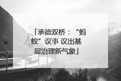 承德双桥：“蚂蚁”议事 议出基层治理新气象