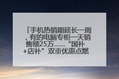 手机热销期延长一周，有的电脑专柜一天销售额25万……“国补+店补”双重优惠点燃德州“考后经济”