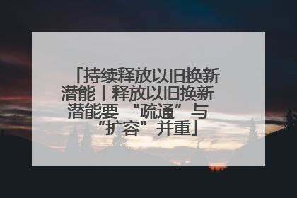 持续释放以旧换新潜能丨释放以旧换新潜能要 “疏通”与“扩容”并重