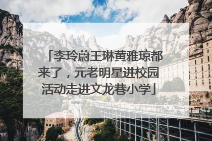 李玲蔚王琳黄雅琼都来了，元老明星进校园活动走进文龙巷小学