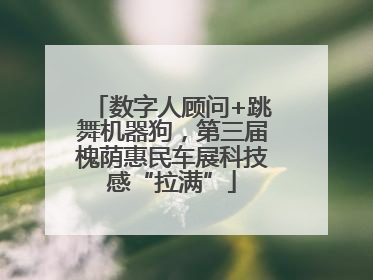 数字人顾问+跳舞机器狗，第三届槐荫惠民车展科技感“拉满”