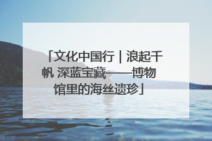 文化中国行｜浪起千帆 深蓝宝藏——博物馆里的海丝遗珍